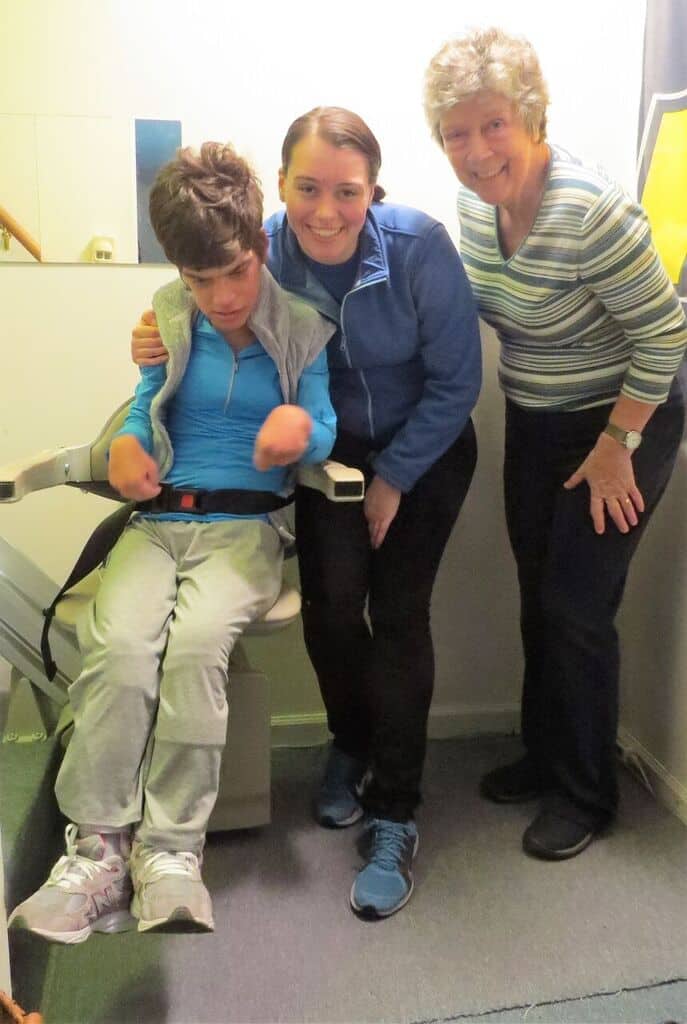 three ladies smiling for picture