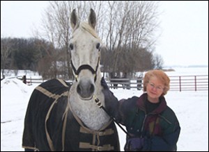 woman and horse