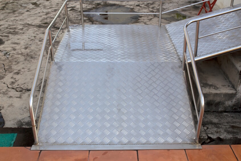 metal wheelchair ramp 