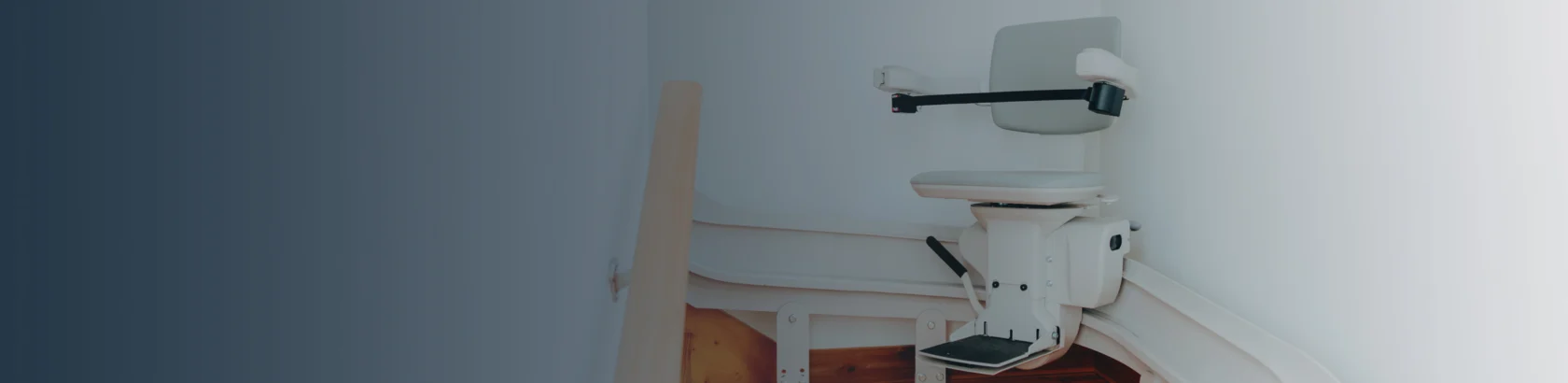 a curved stairlift.