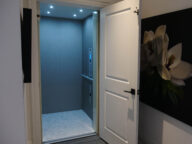 savaria infinity home elevator open.