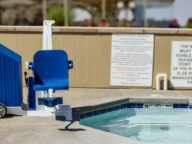 Aqua Creek Patriot Portable Pool Lift.