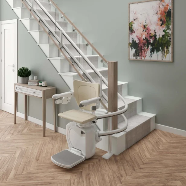 Handicare 4000 curved stairlift.