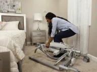 handicare acrina 350 portable patient lift fold.