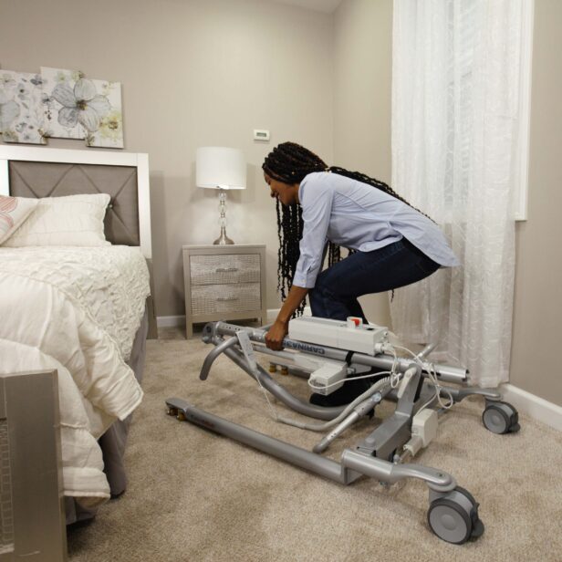 handicare acrina 350 portable patient lift fold.