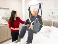 handicare overhead patient lift.