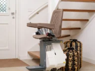 harmar up lift curved stairlift.