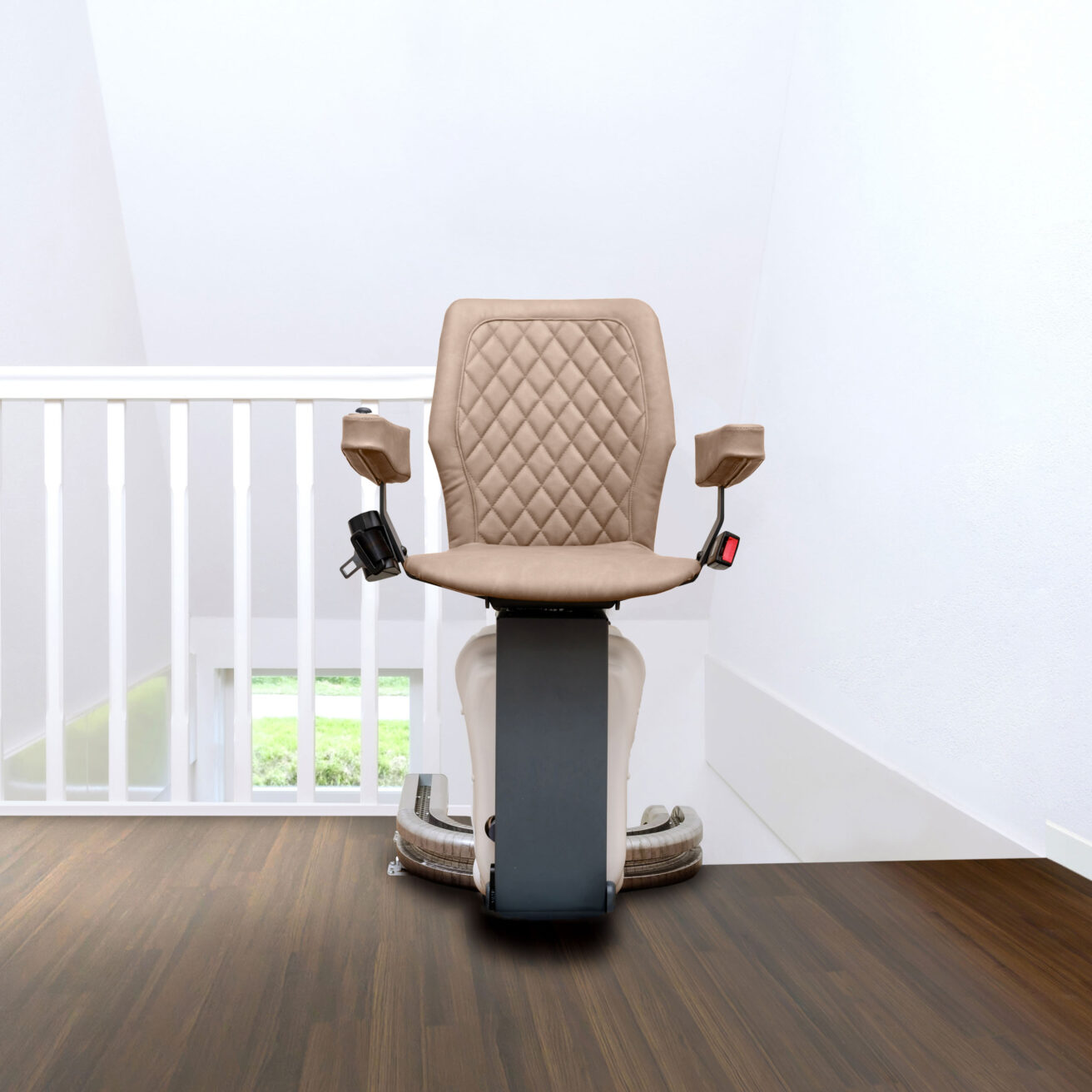 harmar up lift curved stairlift.