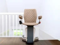 harmar up lift curved stairlift.