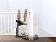harmar up lift curved stairlift.