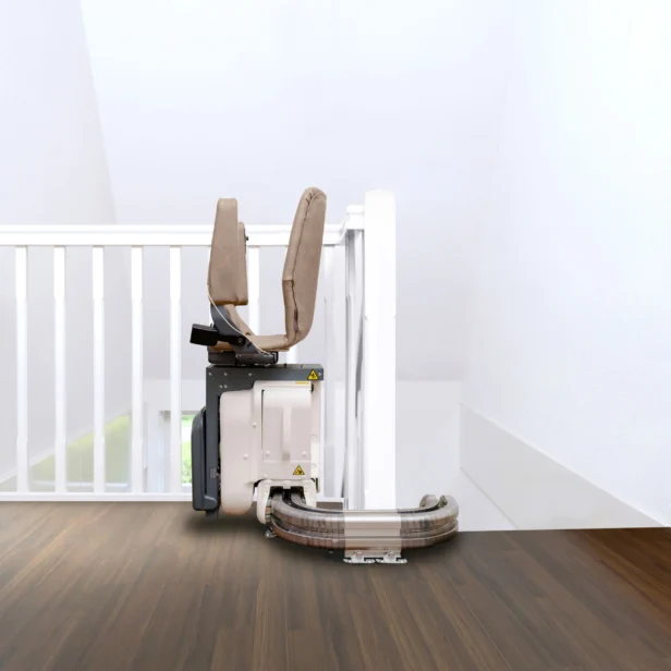 harmar up lift curved stairlift.