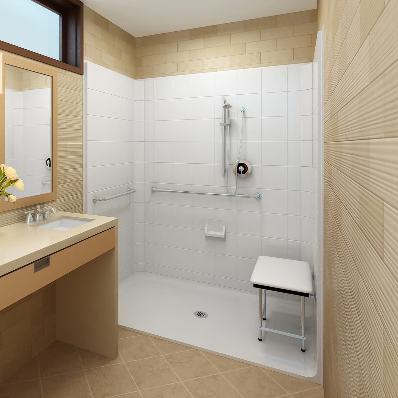 Health at Home Barrier-Free Showers for Bathrooms | 101 Mobility