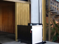 RAM Trus-T-Lift Vertical Platform Lift downstairs.