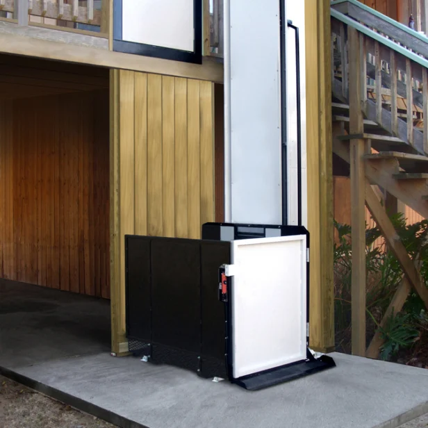 RAM Trus-T-Lift Vertical Platform Lift downstairs.