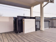 RAM Trus-T-Lift Vertical Platform Lift upstairs.