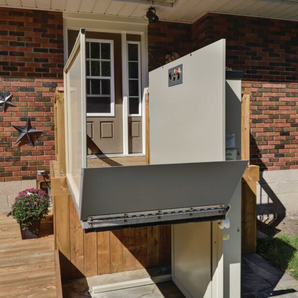 Savaria Multilift Vertical Platform Lift up.