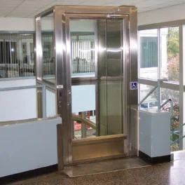 savaria V-1504 Lux vertical platform lift.
