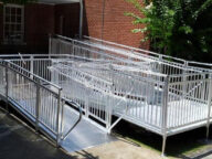 aluminum wheelchair ramp.
