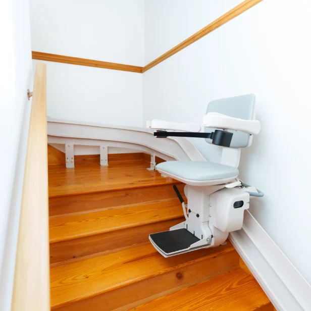 bruno elite curved stairlift.