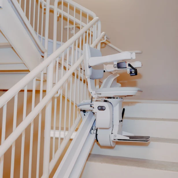 bruno elite curved stairlift.