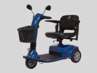 golden technologies power scooter in blue.