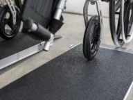 a close up view of a multifold ramp.