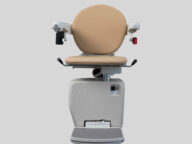 handicare 4000 indoor stairlift with a simplicity seat.