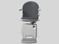 handicare 4000 outdoor stairlift gray seat.