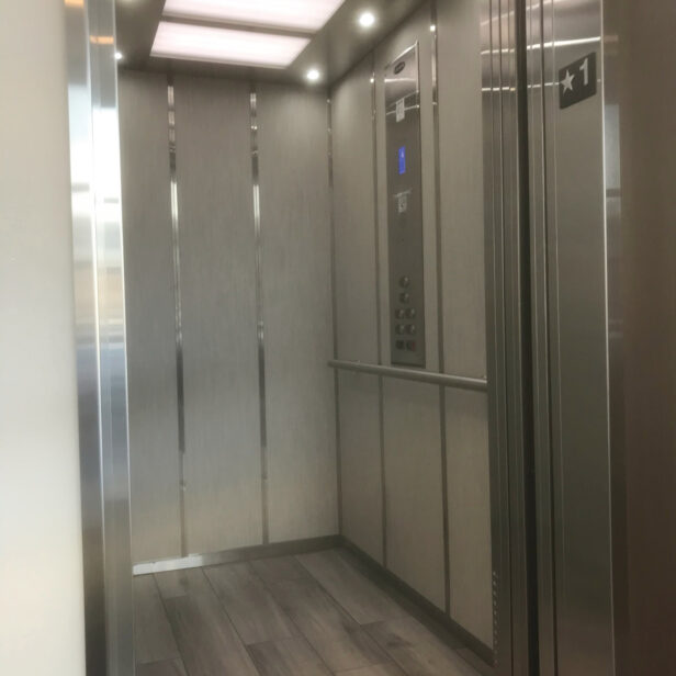 commercial savaria orion elevator interior.