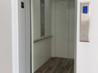 commercial savaria orion elevator interior.