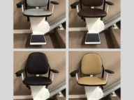staying home outdoor stairlift in four different colors.